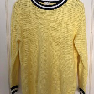 JCREW Yellow Scope Neck Summer Sweater